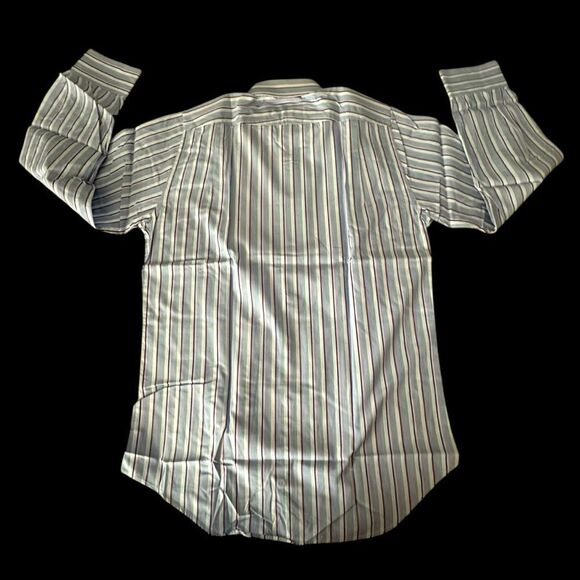 Charles Tyrwhitt Blue and Red Slim Fit Dress Shirt Size 15.5/33 - Picture 3 of 9